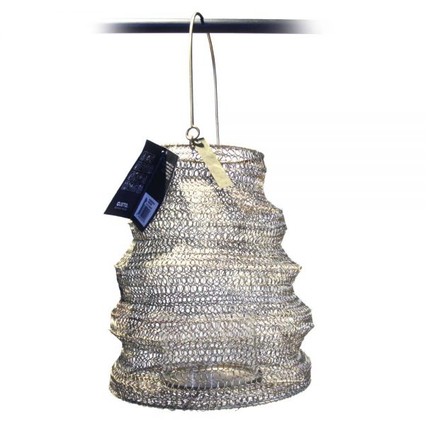 Gusta Folding Windlight-Gold-Hanging