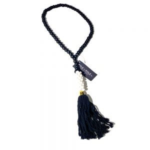 Decoration necklace with beads Black