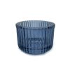 Gusta glass tea-light holder blue