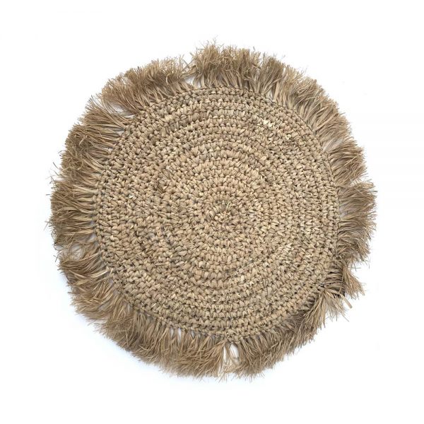 Placemat Raffia Fringe