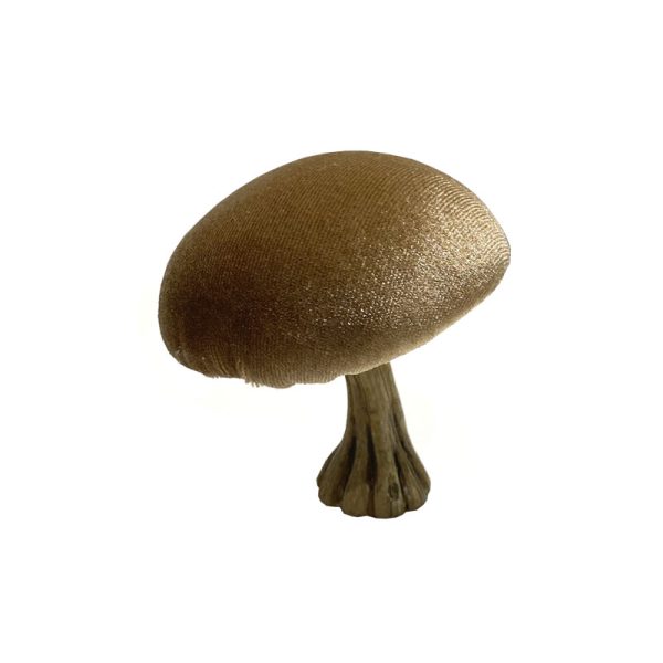 Decoration velvet mushroom Champagne