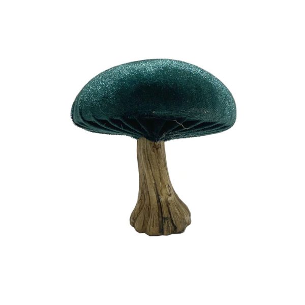 Dekoration Velvet Champignon Grün