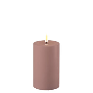 Dust Red Deluxe Homeart Outdoor Led Candle 7.5*12.5cm