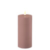 Dust Red Deluxe Homeart Outdoor Led Candle 7.5*15cm