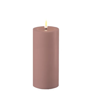 Dust Red Deluxe Homeart Outdoor Led Candle 7.5*15cm