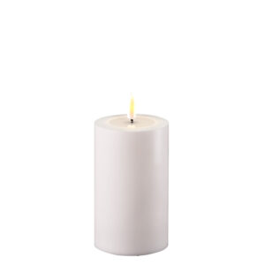 Dust White Deluxe Homeart Outdoor Led Candle 7.5*12.5cm
