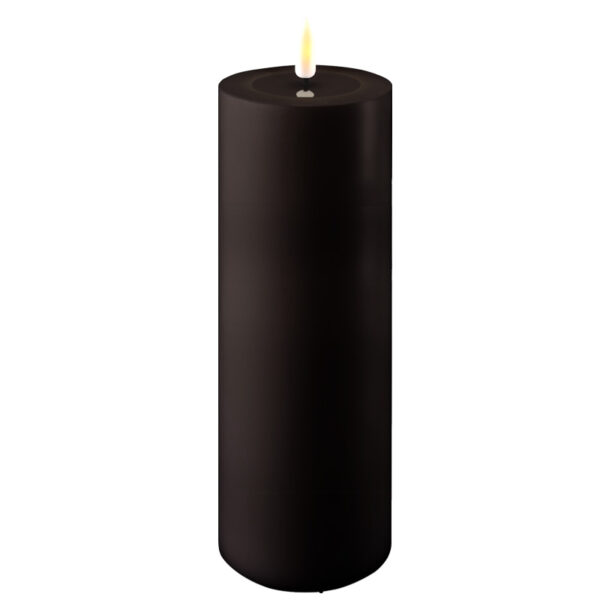 Black indoor Led Candle 7.5x20 cm