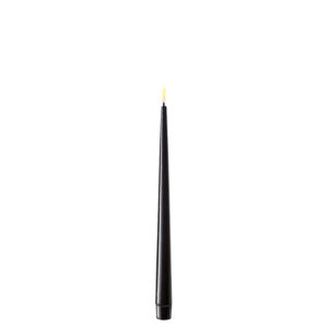 Black indoor Led Shiny Dinner Candle 2.2x28 cm