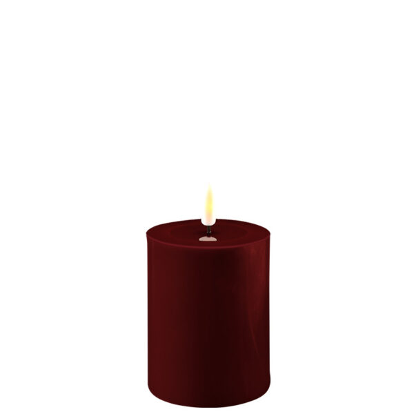 Bourgogne Red indoor Led Candle 7.5x10 cm