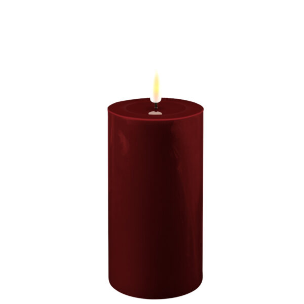 Bourgogne Red indoor Led Candle 7.5x15 cm