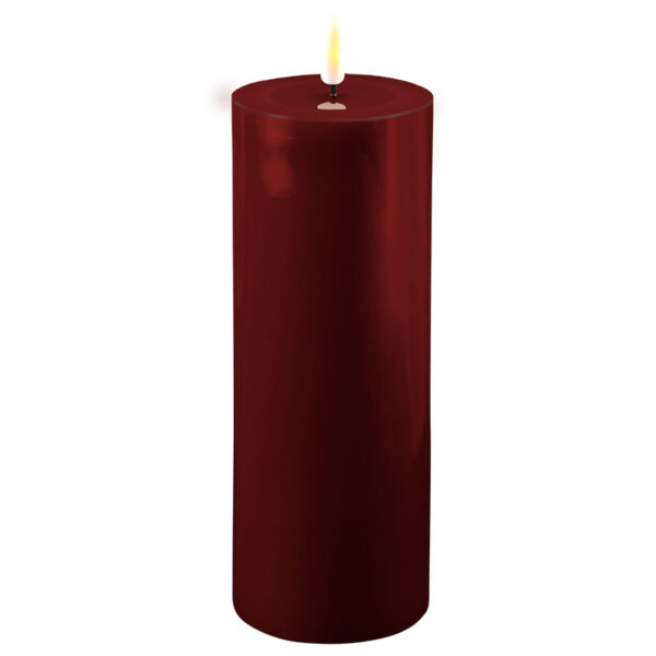 Bourgogne Red indoor Led Candle 7.5x20 cm