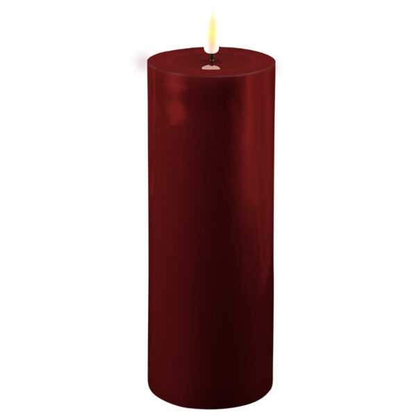 Bourgogne Red indoor Led Candle 7.5x20 cm