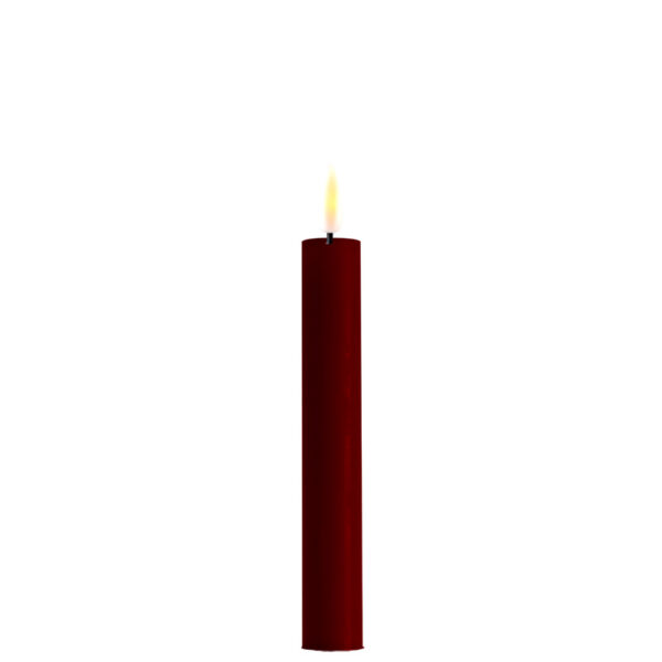 Bourgogne Red indoor Led Dinner Candle 2.2x15 cm