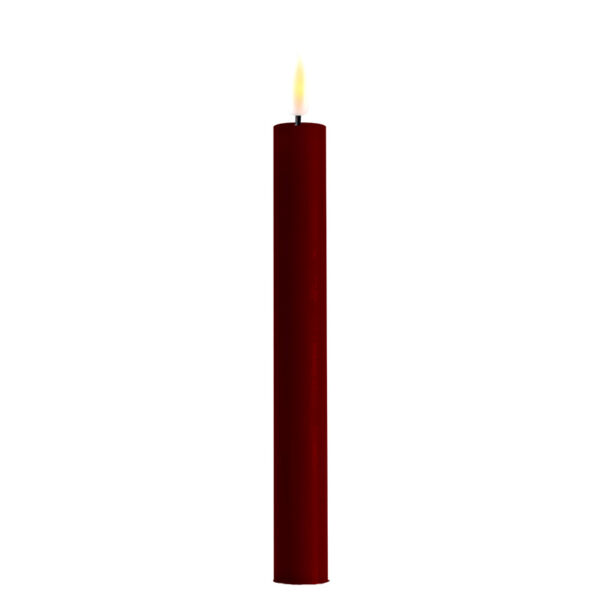 Bourgogne Red indoor Led Dinner Candle 2.2x24 cm