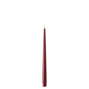Bourgogne Red indoor Led Shiny Dinner Candle 2.2x28 cm