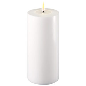 White indoor Led Candle 10x20 cm