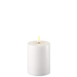 White indoor Led Candle 7.5x10 cm