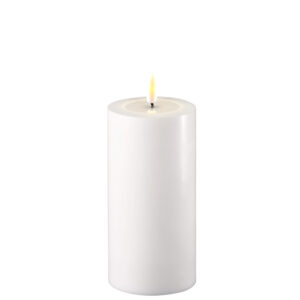 White indoor Led Candle 7.5x15 cm