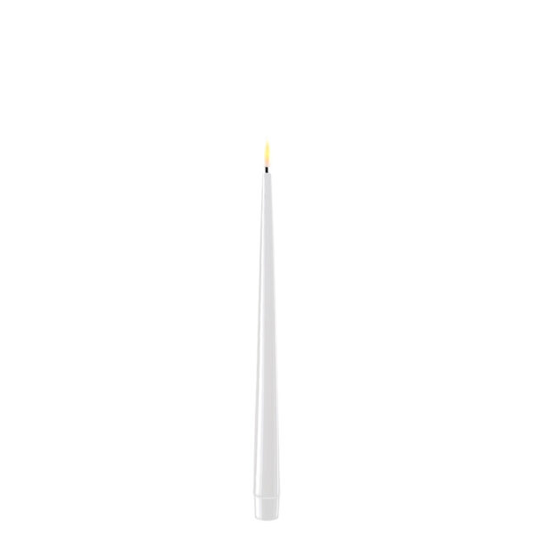White indoor Led Shiny Dinner Candle