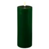 Dark Green indoor Led Candle 7.5x20 cm