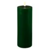 Dark Green indoor Led Candle 7.5x20 cm