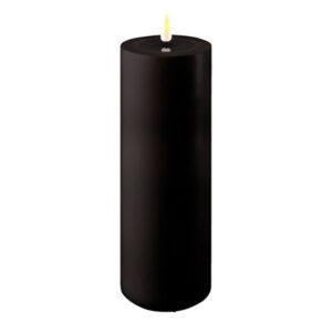 Dust Black Deluxe Homeart Outdoor Led Candle 7.5x20cm