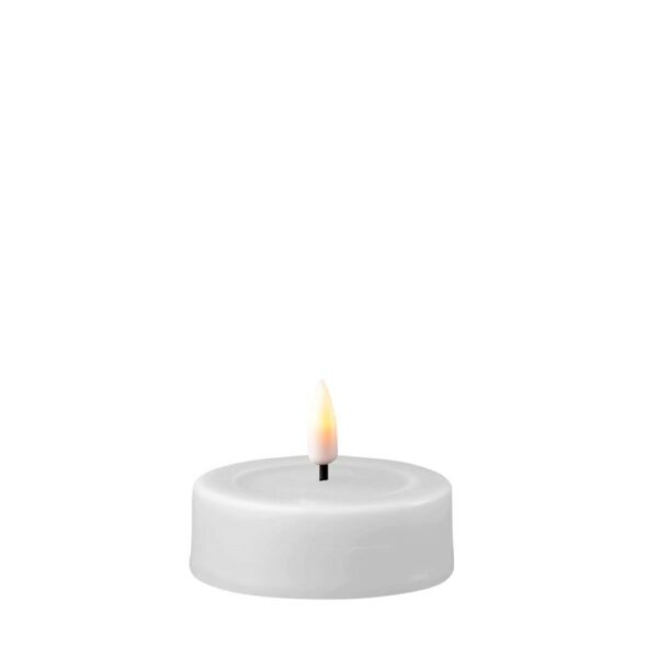Deluxe Homeart Indoor Led Jumbo Tealight Candle | White | D 6.1 * 5.5 cm