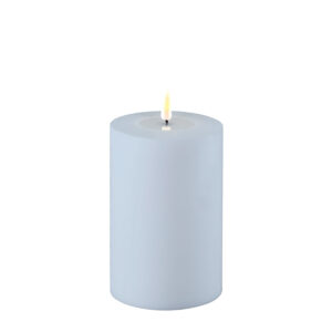 Dust Blue Deluxe Homeart Outdoor Led Candle 10x15cm