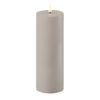 Dust Grey Deluxe Homeart Outdoor Led Candle 7.5x20cm