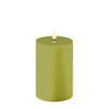 Dust Olive Green Deluxe Homeart Outdoor Led Candle 10x10cm