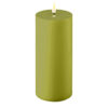 Dust Olive Green Deluxe Homeart Outdoor Led Candle 10x20cm