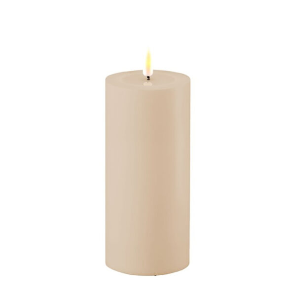 Dust Sand Deluxe Homeart Outdoor Led Candle 7.5x15cm