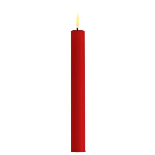Red LED Dinner Candle D: 2,2 * 24 cm (2 pcs.)