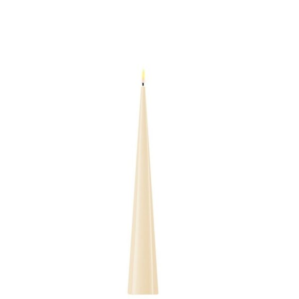 Cone Candle Cream 28 cm
