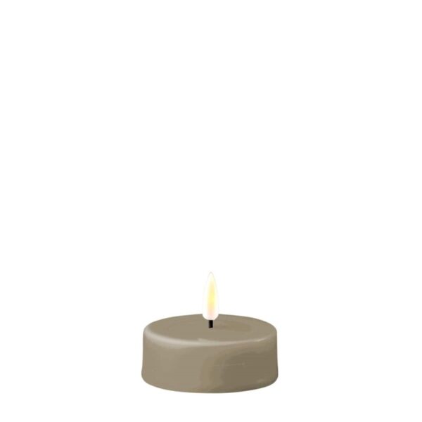 Sand  LED Jumbo Tealight Candle D: 6,1 * 4,5 cm