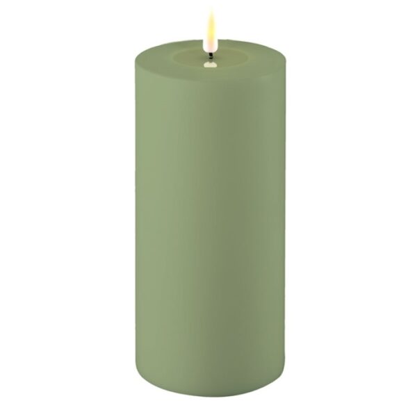 Green LED Candle D: 10 * 20 cm
