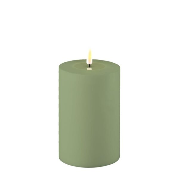 Green LED Candle D: 10 * 15 cm