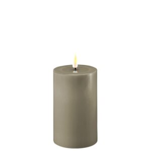 Sand  LED Candle D: 7,5 * 12,5 cm