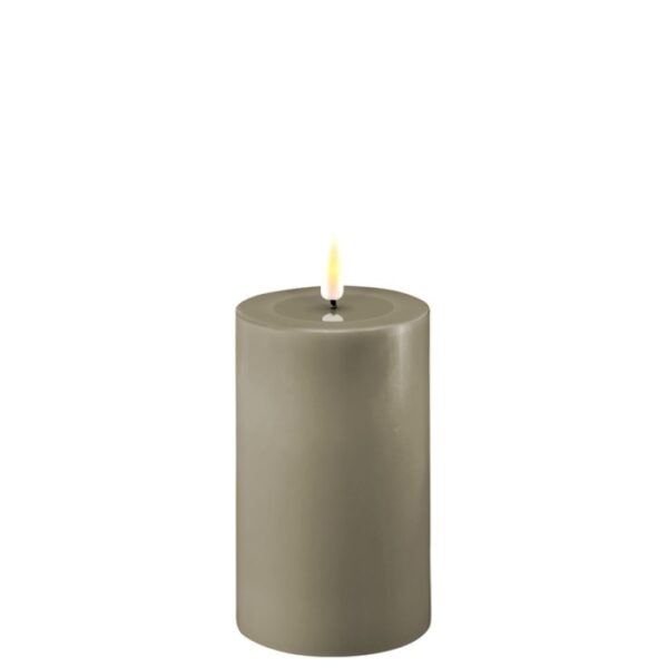 Sand  LED Candle D: 7,5 * 12,5 cm