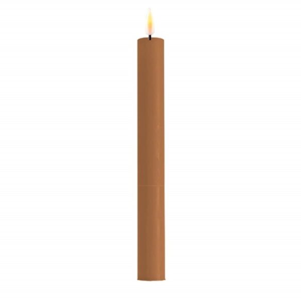 Caramel LED Dinner Candle D: 2,2 * 24 cm (2 pcs.)
