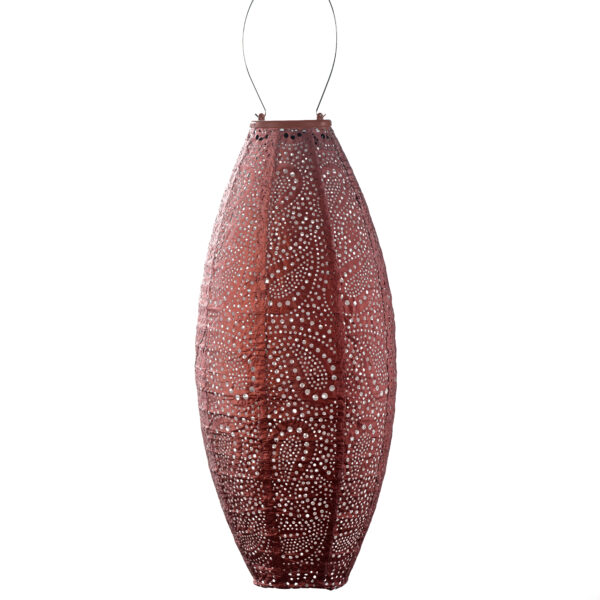 Long Oval 20 Paisley Copper (Koper) - Solar lampion Lumiz